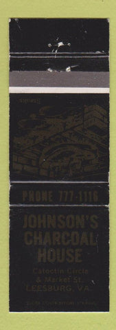 Matchbook Cover - Johnson's Charcoal House Leesburg VA WEAR