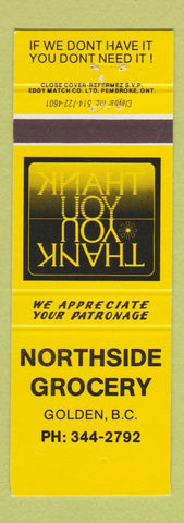 Matchbook Cover - Northside Grocery Golden BC