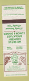 Matchbook Cover - Mill Park Restaurant North Olmsted OH Strongsville