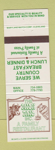 Matchbook Cover - Mill Park Restaurant North Olmsted OH Strongsville