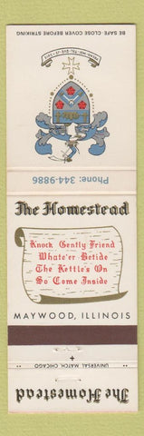 Matchbook Cover - The Homestead Maywood IL