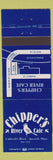 Matchbook Cover - Chipper's River Cafe Ipswich MA