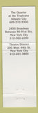 Matchbook Cover - Carmine's Restaurant Italian Atlantic City NJ New York City