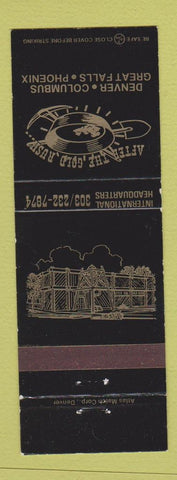 Matchbook Cover - After the Gold Rush Denver Phoenix Columbus