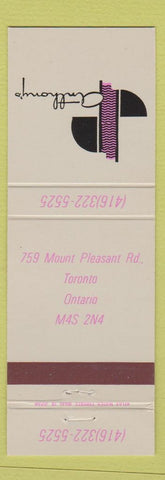 Matchbook Cover - Anthony's Toronto ON
