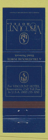 Matchbook Cover - Viscount Hotel Atlanta Dallas Denver Houston Miami Tucson
