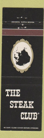 Matchbook Cover - The Steak Club Wehtersfield Windsor Locks Plainville CT #2