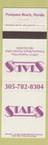 Matchbook Cover - Stars Pompano Beach FL