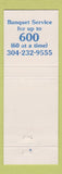 Matchbook Cover - TJ's Sports Garden Restaurant Wheeling WV