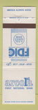 Matchbook Cover - Arcola First National Bank IL
