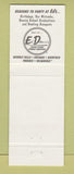 Matchbook Cover - Ed Debevic's Beverly Hills Chicago Phoenix Milwaukee