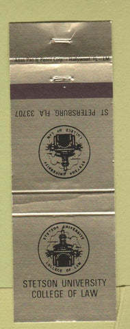 Matchbook Cover - Stetson University College of Law St Petersburg FL