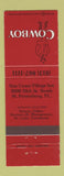 Matchbook Cover - Cowboy St Petersburg FL Sun Coast Village Inn