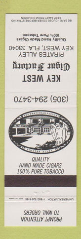 Matchbook Cover - Key West Cigar Factory tobacco Key West FL