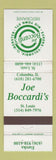 Matchbook Cover - Joe Boccardi's Restaurant ST Louis Columbia Eureka IL