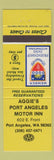Matchbook Cover - Aggie's Port Angeles Motor Inn WA