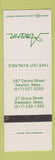 Matchbook Cover - Amarin Newton Wellesley MA