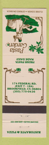 Matchbook Cover - Pasta Garden Italian Pizza Brookfield CT