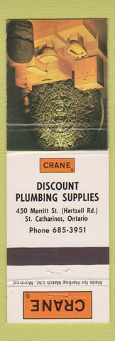 Matchbook Cover - Crane Bathroom Fixtures ST Catharines ON