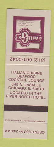 Matchbook Cover - Artie G's Italian Chicago IL