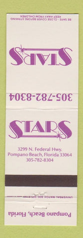 Matchbook Cover - Stars Pompano Beach FL