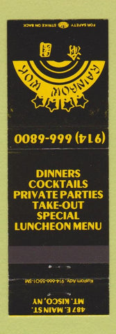 Matchbook Cover - Rainbow Wok Chinese Mount Kisco NY