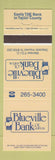 Matchbook Cover - Blueville Bank of Grafton WV