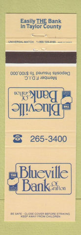 Matchbook Cover - Blueville Bank of Grafton WV