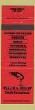 Matchbook Cover - Pizza and Brew Scarsdale Thornwood Bronx Greenburgh NY RED
