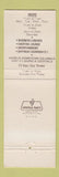 Matchbook Cover - Cables Restaurant Woodland Hills Pasadena Glendale CA