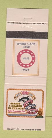 Matchbook Cover - DuPont Safety Kinston NC 1984 WEAR