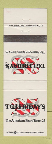 Matchbook Cover - TGI Friday's 25th