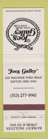 Matchbook Cover - Joes Galley Dayton OH