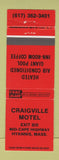 Matchbook Cover - Craigville Motel Hyannis MA