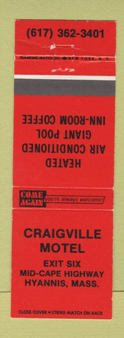 Matchbook Cover - Craigville Motel Hyannis MA