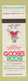 Matchbook Cover - Gooses Roost Niagara Falls NY