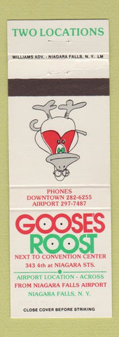 Matchbook Cover - Gooses Roost Niagara Falls NY