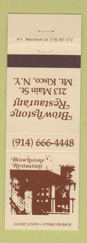 Matchbook Cover - Brownstone Restaurant Mount Kisco NY
