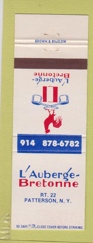 Matchbook Cover - L' Auberge Bretonne Patterson NY
