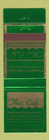 Matchbook Cover - Thai Cafe Houston TX