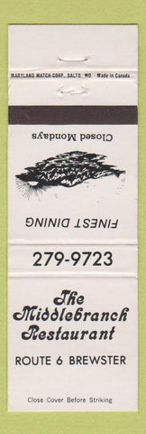 Matchbook Cover - Middlebranch Restaurant Brewster NY