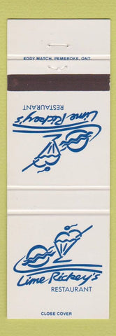Matchbook Cover - Lime Rickey's Restaurant Toronto ON