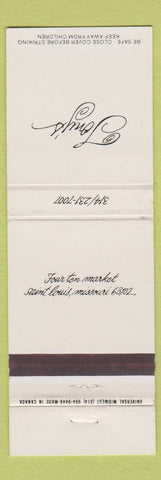 Matchbook Cover - Tony's St Louis MO