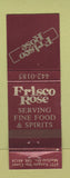 Matchbook Cover - Frisco Rose Mayfield Heights OH