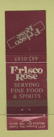 Matchbook Cover - Frisco Rose Mayfield Heights OH