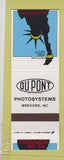 Matchbook Cover - DuPont Photo Systems Brevard NC safety