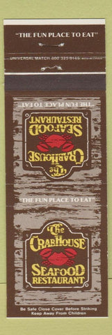 Matchbook Cover - Crabhouse Seafood Restaurant Miami Fort Lauderdale Charlotte
