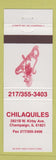 Matchbook Cover - Chilaquiles Champaign IL