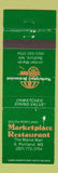 Matchbook Cover - South Portland Marketplace Restaurant ME Bradford NH WEAR
