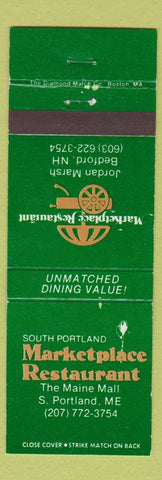 Matchbook Cover - South Portland Marketplace Restaurant ME Bradford NH WEAR